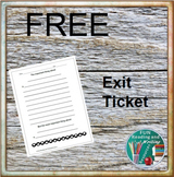Free Exit Ticket - The Important Thing About Today's Lesson