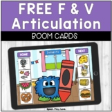 Free F & V Articulation Activity - BOOM Cards - Speech The