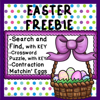 Preview of Free FREEBIE EASTER SPRING  Morning Work  Worksheets  No prep  Print and Go