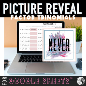 Preview of Free- Factor Trinomials DIGITAL mystery picture reveal 