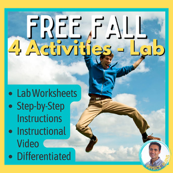 Preview of Free Fall Physics - 4 Lab Activities (Reaction Time, Jump Height, Ball Toss, +)