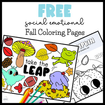 Preview of Free Fall Coloring Pages | Early Finishers Mindful Coloring Sheets | Calm Tools