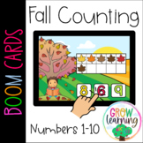 Free Fall Counting to 10 BOOM Cards™️ Learning for Pre-K M