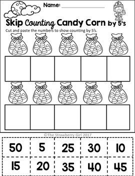 Free Kindergarten Math Worksheets - Fall by The Strawberry Girl | TpT