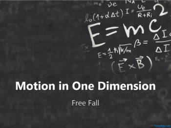 Free Fall PowerPoint: Motion in One Dimension - Physics by Super ...