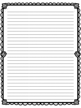 Fall Writing Paper Printables for 1st - 3rd Grade