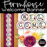 Free Farmhouse Classroom Decor Welcome Banner