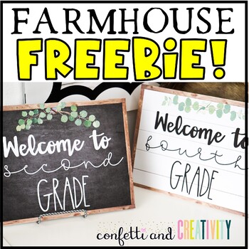 Preview of Free Farmhouse Welcome Signs