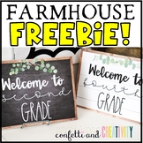Free Farmhouse Welcome Signs