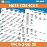 Free Fifth Grade Science Pacing Guide for NGSS