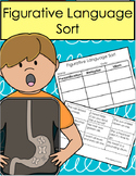 Free Figurative Language Sort for Personification, Idioms,