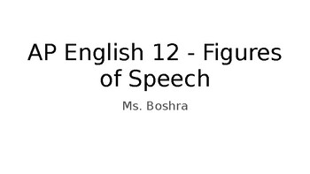 Preview of Free Figures of Speech - AP English 11/12