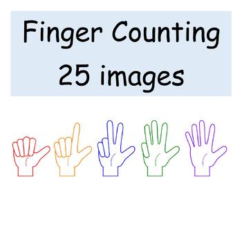 Preview of Free! Finger Counting 25 Images