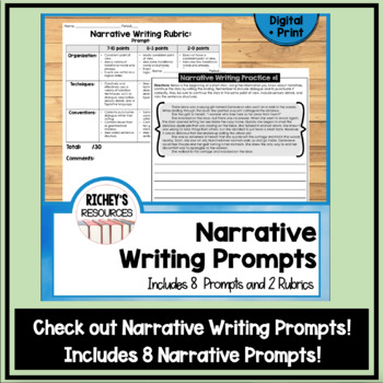 Free Winter Themed Narrative Writing Practice Digital and Print | TpT