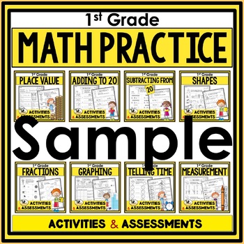 Preview of Free First Grade Math Practice Worksheets