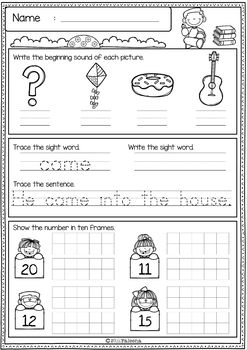 free first grade morning work by miss faleena teachers pay teachers