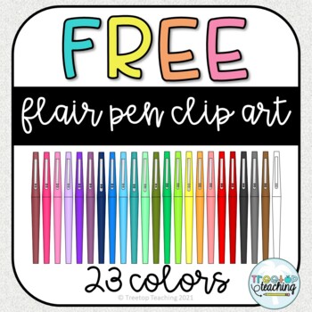 Free Flair Pen Clip Art by Treetop Teaching