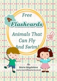 Free Flashcards Animals That Can Fly And Swim!
