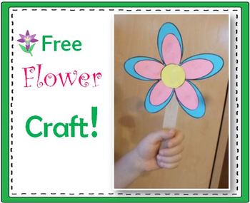 Free Flower Craft by Crafting Education | Teachers Pay Teachers
