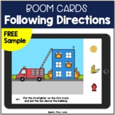Free Following Directions BOOM Cards | 1 & 2-Step Directio