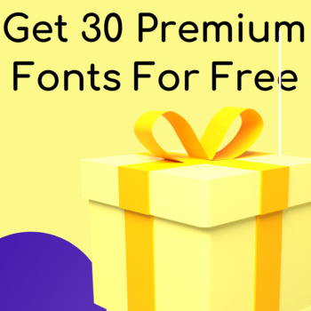Preview of Free Font Bundle for Teaching Projects {Best Free Fonts For Teachers}