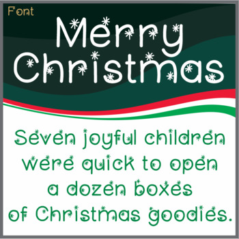 Preview of Free Font: Merry Christmas (True Type Font)