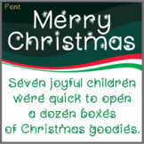 Free Font: Merry Christmas (True Type Font)