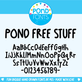 Free Font - Pond Free Stuff