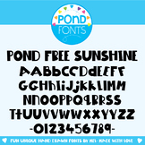 Free Font - Pond Free Sunshine