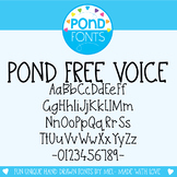 Free Font - Pond Free Voice