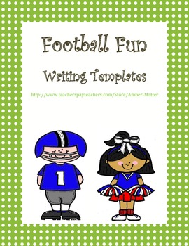 Preview of Free Football Fun Writing Templates
