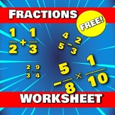 Free Fractions Worksheet