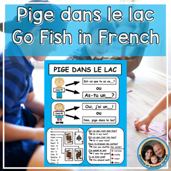 Preview of Free - French Go Fish Card Game - Jeu de cartes Pige dans le lac 