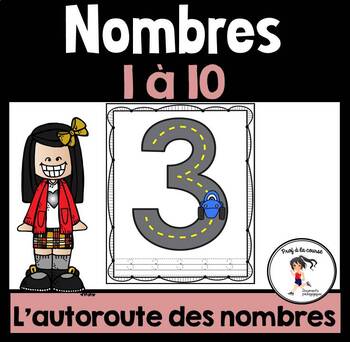 Preview of Free French Road Numbers 0-10 | Gratuit L'autoroute des nombres 0 à 10