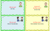 Free French Speaking Cards Question-Answer (A1 & A2)