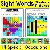Sight Words Morning Work Worksheets Bundle - w/ Fall & Bac
