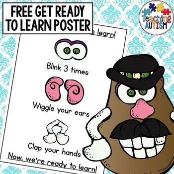 Free Get Ready To Learn By Teaching Autism Teachers Pay Teachers