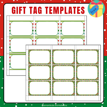 Printable Christmas gift tags for Christmas present gifts and party fa –  randomcreativemoments