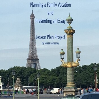 Preview of Free Gifted and Talented Teacher Lesson Project Plan a Family Vacation