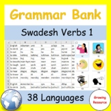Free! Grammar Bank: Swadesh Verbs Set 1 in 38 languages co