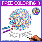 Free Grateful Coloring Sheet