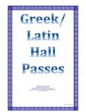 Free Greek Latin Symbol Hall Pass Elementary Gifted Middle