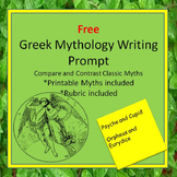 Free Greek Mythology Writing Assignment Common Core Activity