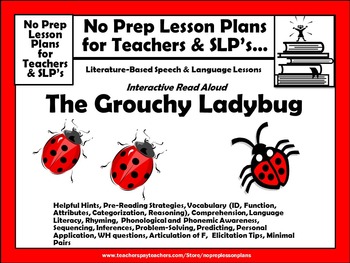 FREE Interactive Guided Reading Lesson Plan--Grouchy Ladybug | TpT