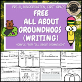 Free Groundhog Writing PreK Kindergarten First Grade TK UT