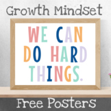 Free Growth Mindset Posters in Bojo Vintage Rainbow (Set of 3)