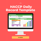Free HACCP Daily Record Template - Apple Numbers