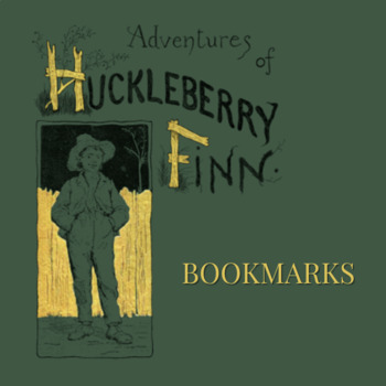 Preview of Free HUCKLEBERRY FINN Bookmarks