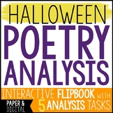 Free Halloween Activity - Halloween Poem Analysis Flip Boo