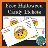 Free Halloween Candy Tickets for Trick or Treat Student Gifts